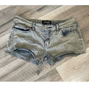 London Bridge Light Wash Acid Wash Cut Off Denim Shorts Size 28 Style 8215
